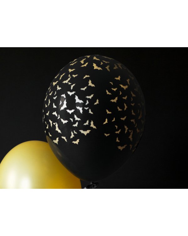 Balloons 30 cm, Bats, Pastel Black (1 pkt / 50 pc.)
