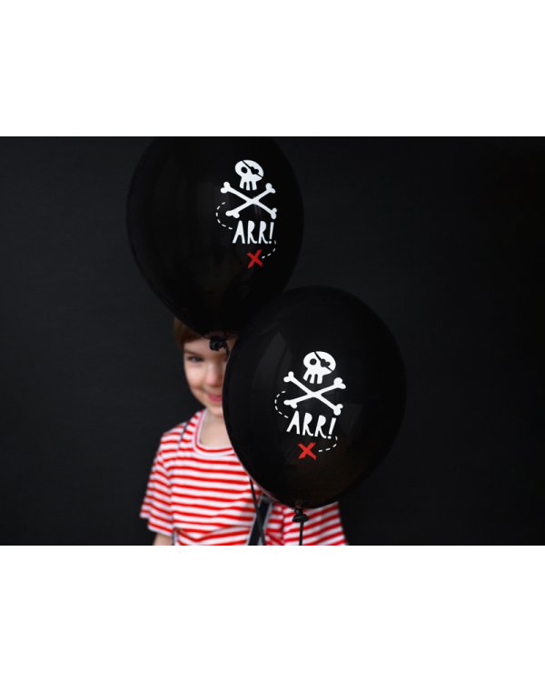 Balloons 30cm, Pirates Party, Pastel Black (1 pkt / 50 pc.)