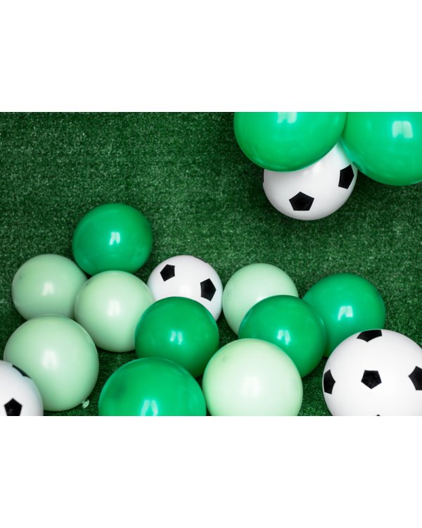 Balloons 30cm, Football, Pure White (1 pkt / 6 pc.)