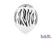Balloons 30 cm, Zebra, Pastel Pure White (1 pkt / 50 pc.)
