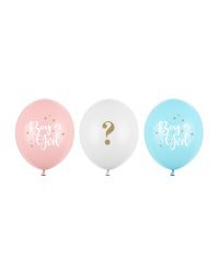 Balloons 30 cm,Boy or Girl, mix (1 pkt / 50 pc.)