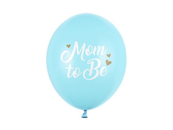 Balloons 30 cm, Mom to Be, Pastel Light Blue (1 pkt / 6 pc.) Balloons 30 cm, Mom to Be, Pastel Light Blue (1 pkt / 6 pc.)