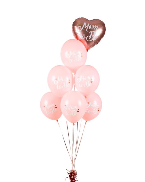 Balloons 30 cm, Mom to Be, Pastel Pale Pink (1 pkt / 50 pc.)
