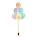 Balloons 30 cm, Faces, mix (1 pkt / 6 pc.)