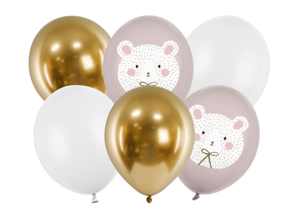 Balloons 30 cm, Polar Bear, mix (1 pkt / 6 pc.) Balloons 30 cm, Polar Bear, mix (1 pkt / 6 pc.)