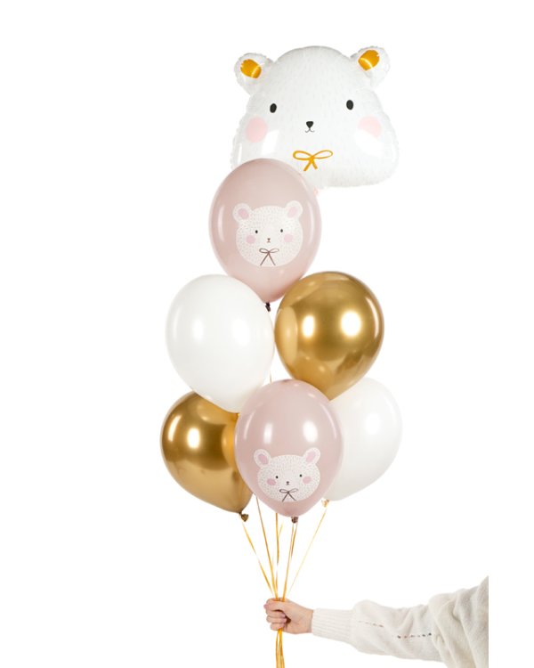 Balloons 30 cm, Polar Bear, Pastel Warm Grey (1 pkt / 50 pc.)