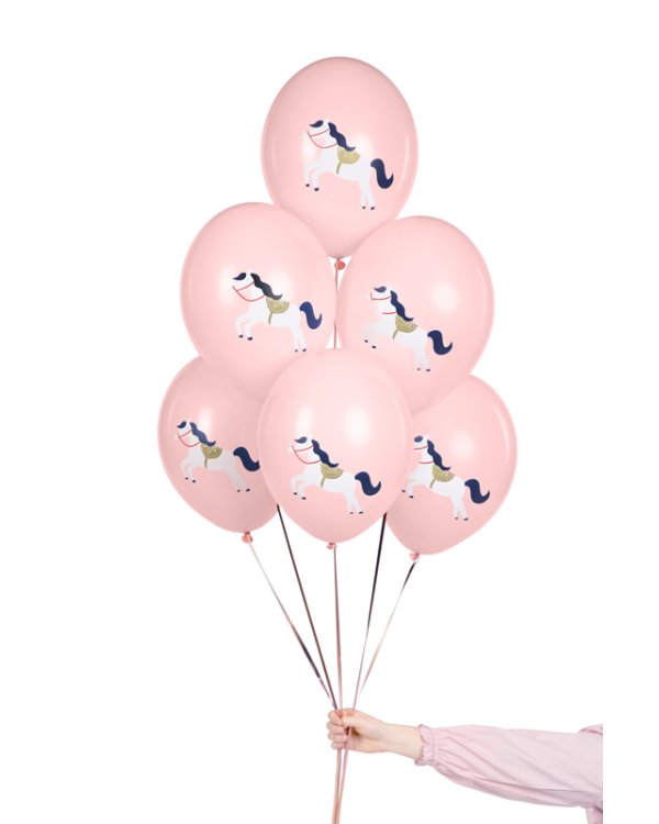 Balloons 30 cm, Little horse, Pastel Pale Pink (1 pkt / 50 pc.)
