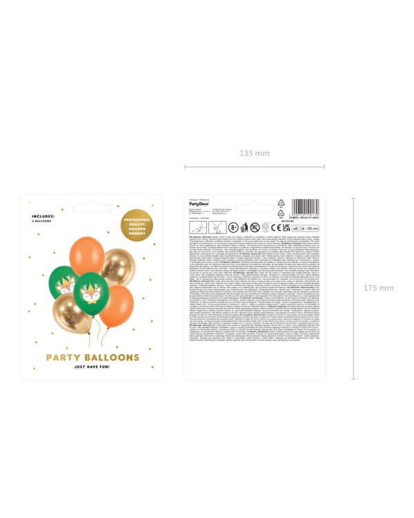 Balloons 30 cm, Deer, mix (1 pkt / 6 pc.)