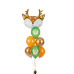 Balloons 30 cm, Deer, Pastel Emerald Green (1 pkt / 50 pc.)