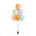 Balloons 30 cm, Dots, mix (1 pkt / 6 pc.)