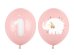 Balloons 30 cm, One year, Pastel Pale Pink (1 pkt / 50 pc.)