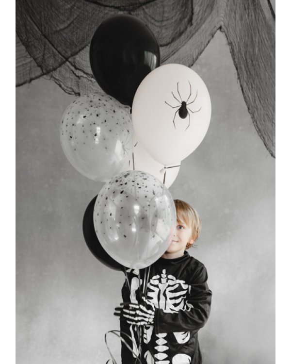 Balloons 30 cm, Spiders, mix (1 pkt / 6 pc.)