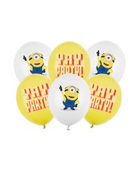Strong Balloons 30 cm, Minions, mix (1 pkt / 6 pc.)