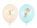 Balloons 30 cm, Mice with number 1, Light Blue (1 pkt / 50 pc.)