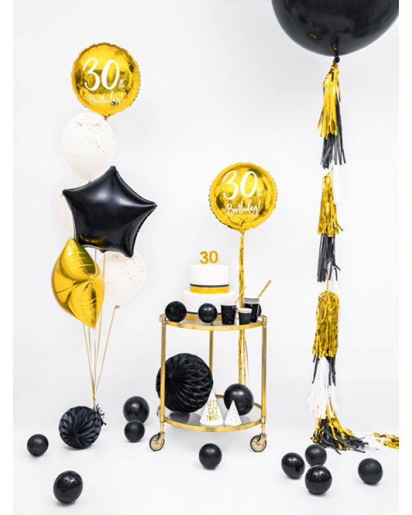Strong Balloons 12cm, Pastel Black (1 pkt / 100 pc.)