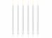 Plain birthday candles, white, 14cm (1 pkt / 12 pc.)