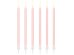 Plain birthday candles, light pink, 14cm (1 pkt / 12 pc.)