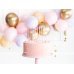 Plain birthday candles, light pink, 14cm (1 pkt / 12 pc.)
