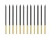 Plain birthday candles, black, 14 cm (1 pkt / 12 pc.)