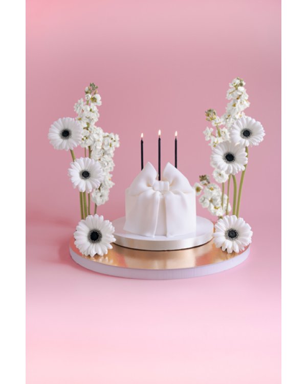 Plain birthday candles, black, 14 cm (1 pkt / 12 pc.)