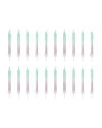 Birthday candles ombre, 6cm (1 pkt / 20 pc.)