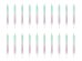 Birthday candles ombre, 6cm (1 pkt / 20 pc.)