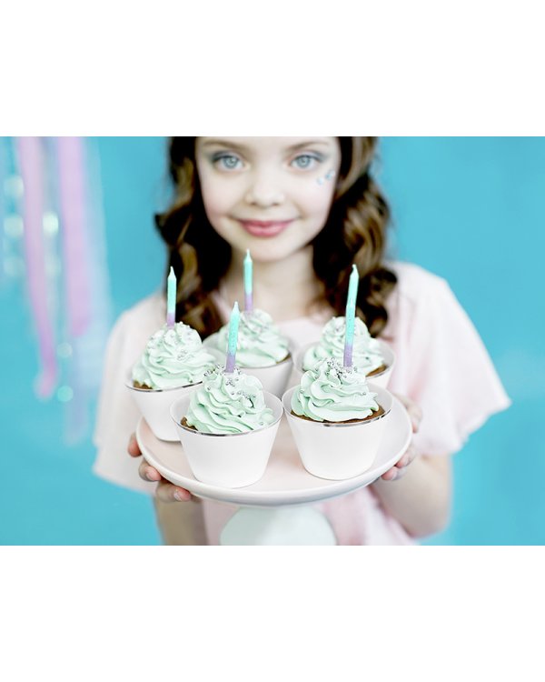 Birthday candles ombre, 6cm (1 pkt / 20 pc.)