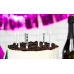 Birthday candles Dots and stripes, mix, 6.5cm (1 pkt / 6 pc.)