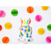 Birthday candles curl, mix, 8cm (1 pkt / 4 pc.)