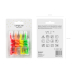 Birthday candles curl, mix, 8cm (1 pkt / 4 pc.)