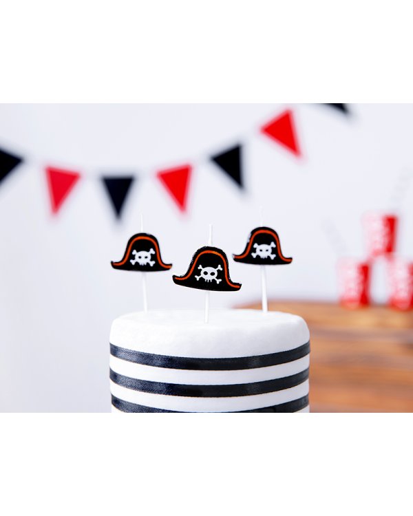 Birtday candles Pirates Party, 2cm (1 pkt / 5 pc.)