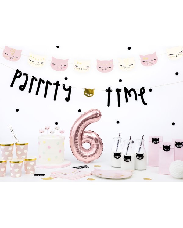 Birthday candles Cat, mix, 2cm (1 pkt / 6 pc.)