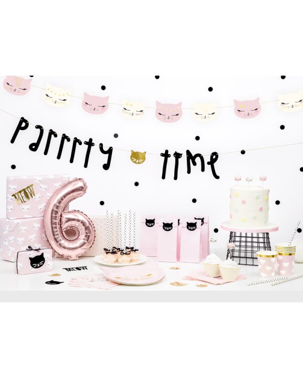 Birthday candles Cat, mix, 2cm (1 pkt / 6 pc.)