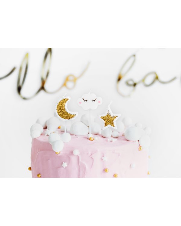 Birthday candles Little Star, mix, 2-3cm (1 pkt / 5 pc.)