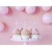 Birthday candles Stars, silver, 3.5cm (1 pkt / 5 pc.)