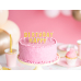 Birthday candles Happy Birthday, gold, 2.5cm (1 pkt / 13 pc.)