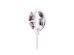 Birthday Candle Number '0', White with Flower Petals, 8 cm