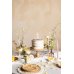 Birthday Candle Number '1', White with Flower Petals, 8 cm
