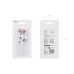 Birthday Candle Number '2', White with Flower Petals, 8 cm