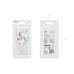 Birthday Candle Number '5', White with Flower Petals, 8 cm