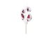 Birthday Candle Number '6', White with Flower Petals, 8 cm