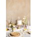 Birthday Candle Number '7', White with Flower Petals, 8 cm