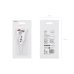 Birthday Candle Number '7', White with Flower Petals, 8 cm