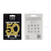 Birthday candle Number 50, gold, 7.5cm