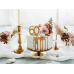 Birthday candle Number 60, gold, 7.5cm