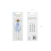 Birthday candle Number 0, light blue, 9.5cm