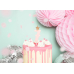 Birthday candle Number 7, light pink, 9.5cm Birthday candle Number 7, light pink, 9.5cm