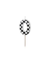 Birthday candle Number 0, 5.5 cm, mix