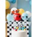 Birthday candle Number 0, 5.5 cm, mix