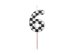 Birthday candle Number 6, 5.5 cm, mix